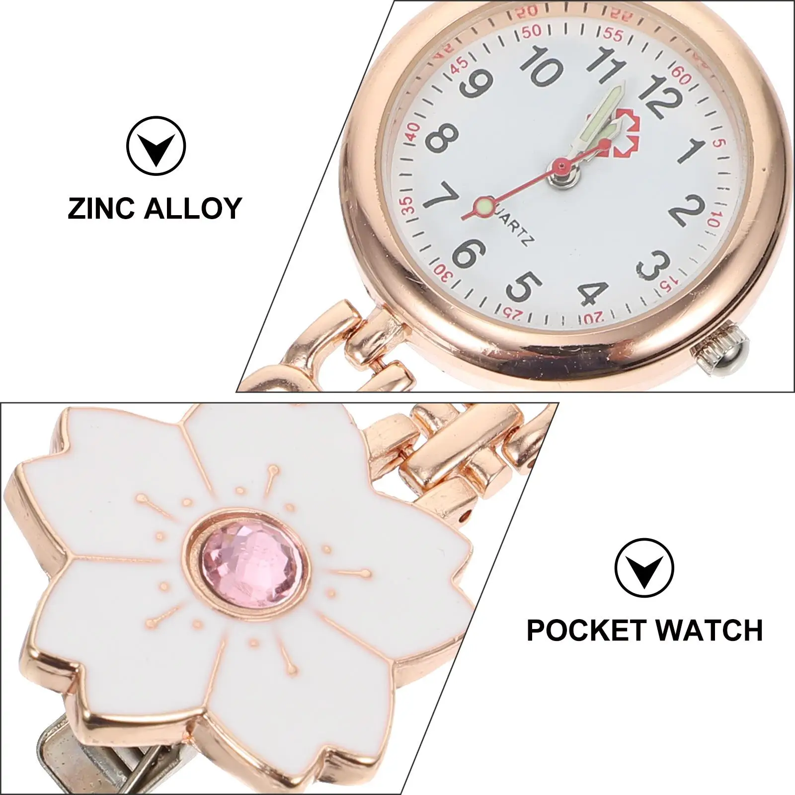 Nurse Pocket Hanging Chest Watches Portable Clip Medical Pocket Watch On Design Fashion Chest Watch Accessories