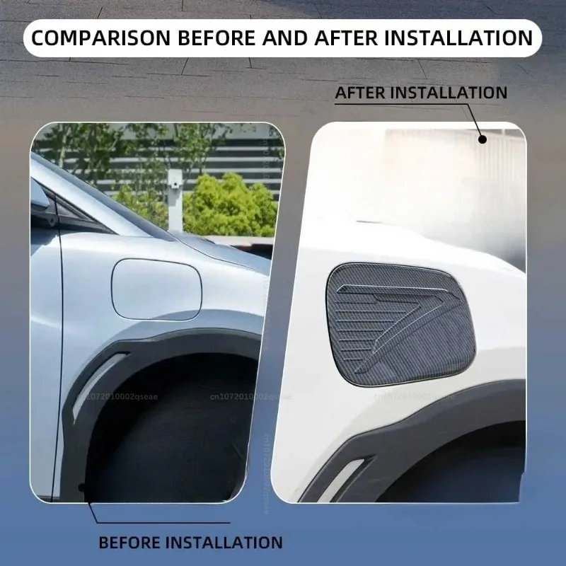 Für BYD Dolphin Surf/Dolphin Mini/Atto 1 2024 2025 2026 EV Ladeanschluss-Abdeckung Dekoration Schutz des Ladeanschlusses vor Kratzern – Detail 4