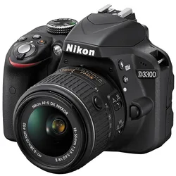 Nikon D3300 24.2 MP CMOS digital SLR camera with autofocus - S DX Nikkor 18-55mm f/3.5-5.6G VR II zoom lens (99 NEW)