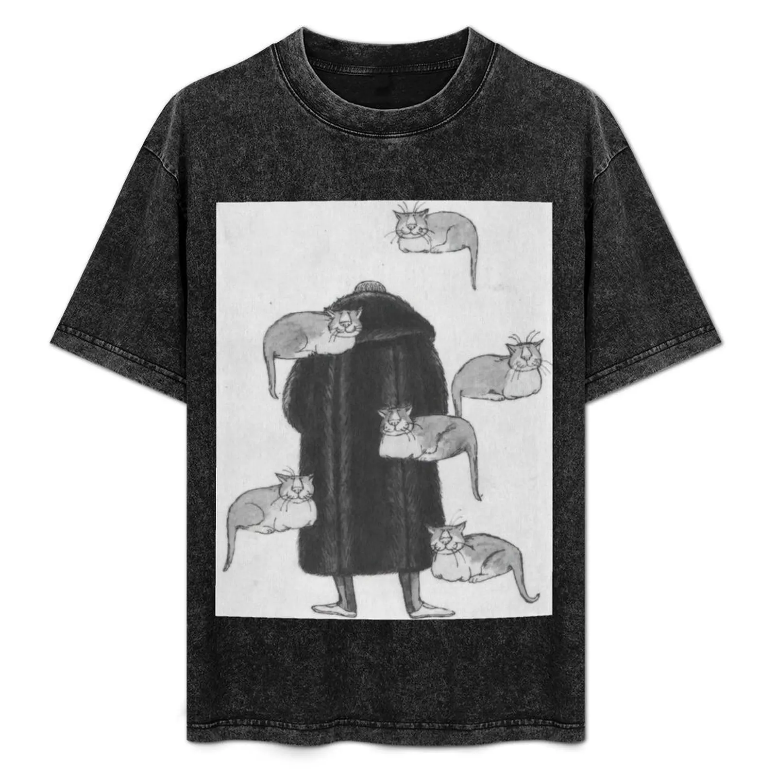 

Edward Gorey T-Shirt Large Size Loose Casual Tee