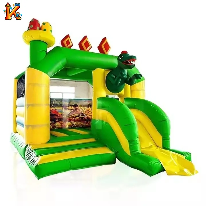 Maßgeschneiderte aufblasbare Dschungel-Hüpfburg aus PVC, Trampolin-Park-Hüpfburg mit Rutsche für Kinder