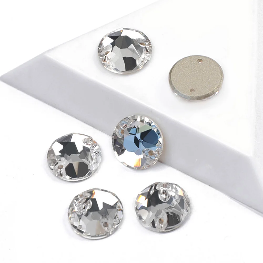 PUBRILEX Großhandel K9 Strass-Kanten mit Facetten XIRIUS Flache Aufnähsteine für Kleidung, Taschen, Glas, Nähsteine – Detail 4