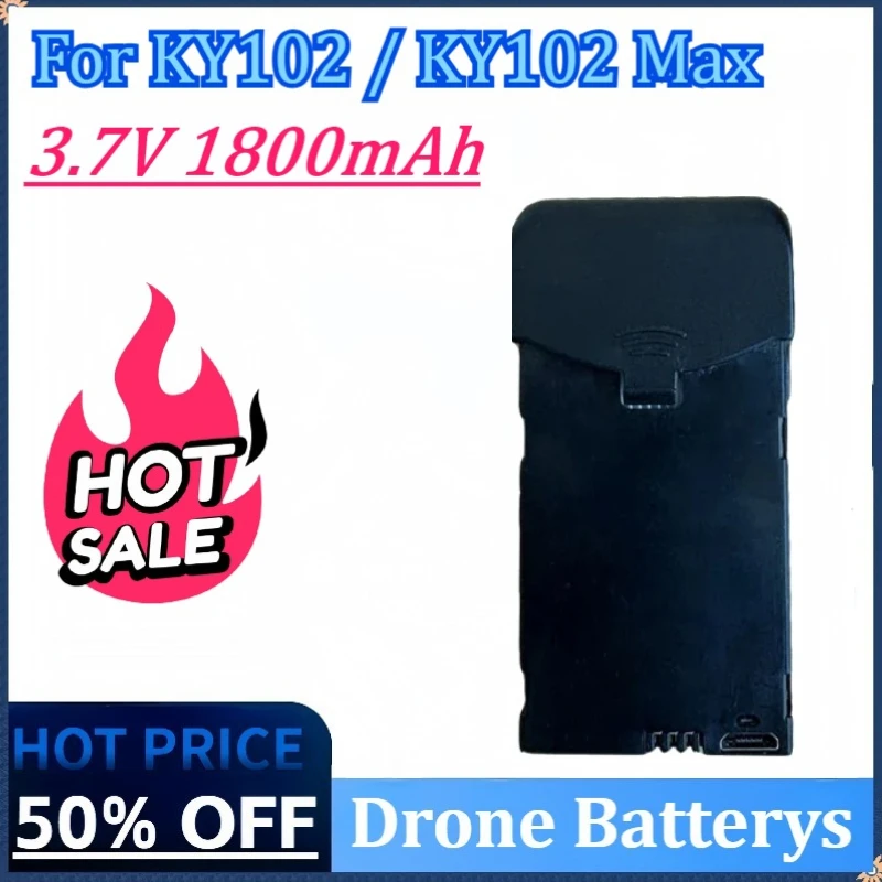 

Newly Upgraded 3.7V 1800mAh Replacement Drone Battery for KY102 Max RC Plane Battery Accessory Parts High Quality Battery