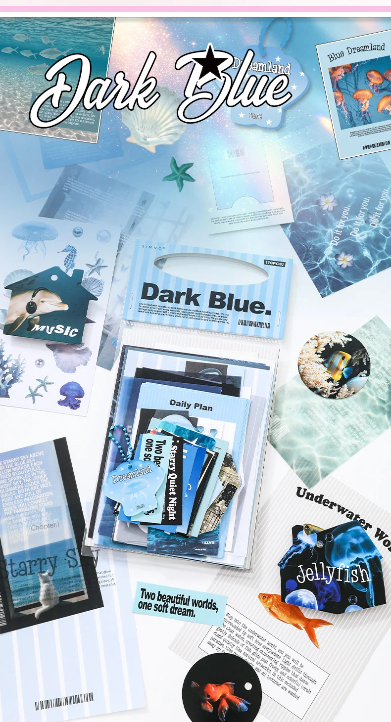 TIANZI 70 pcs Garden Post Office Collection Light Paper Material Pack DIY Handbook Collage Journal Notebook Scrapbook Envelope