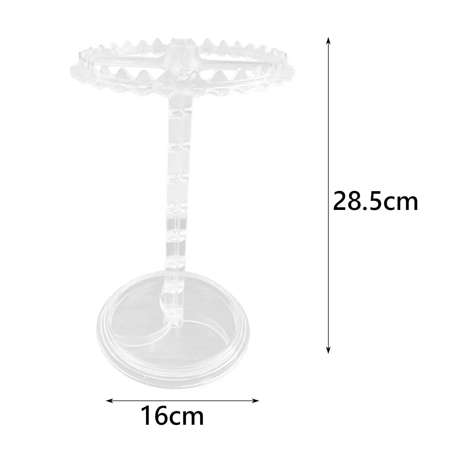 Earring Organizer 360 Degree Rotation Holder for Lipstick Necklace Watch