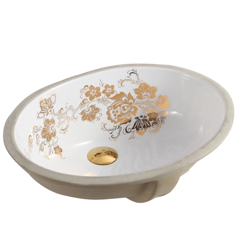 Under the counter basin washbasin built-in ceramic household wash basin new Chinese style washbasin toilet