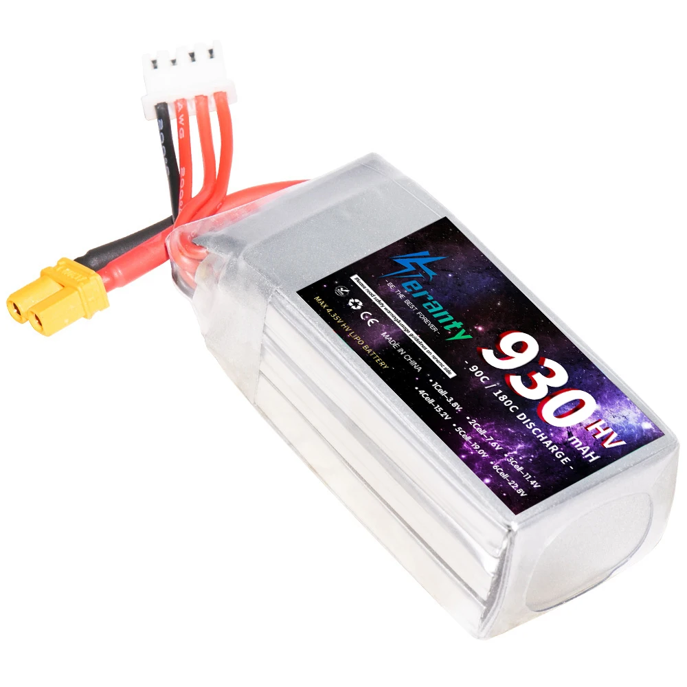 TERANTY 11.4V 930mAh 3S 90C LiPo Battery HV For RC Helicopter Aircraft Quadcopter Car Airplane XT30/T/XT60 3S 11.4v LIHV Battery