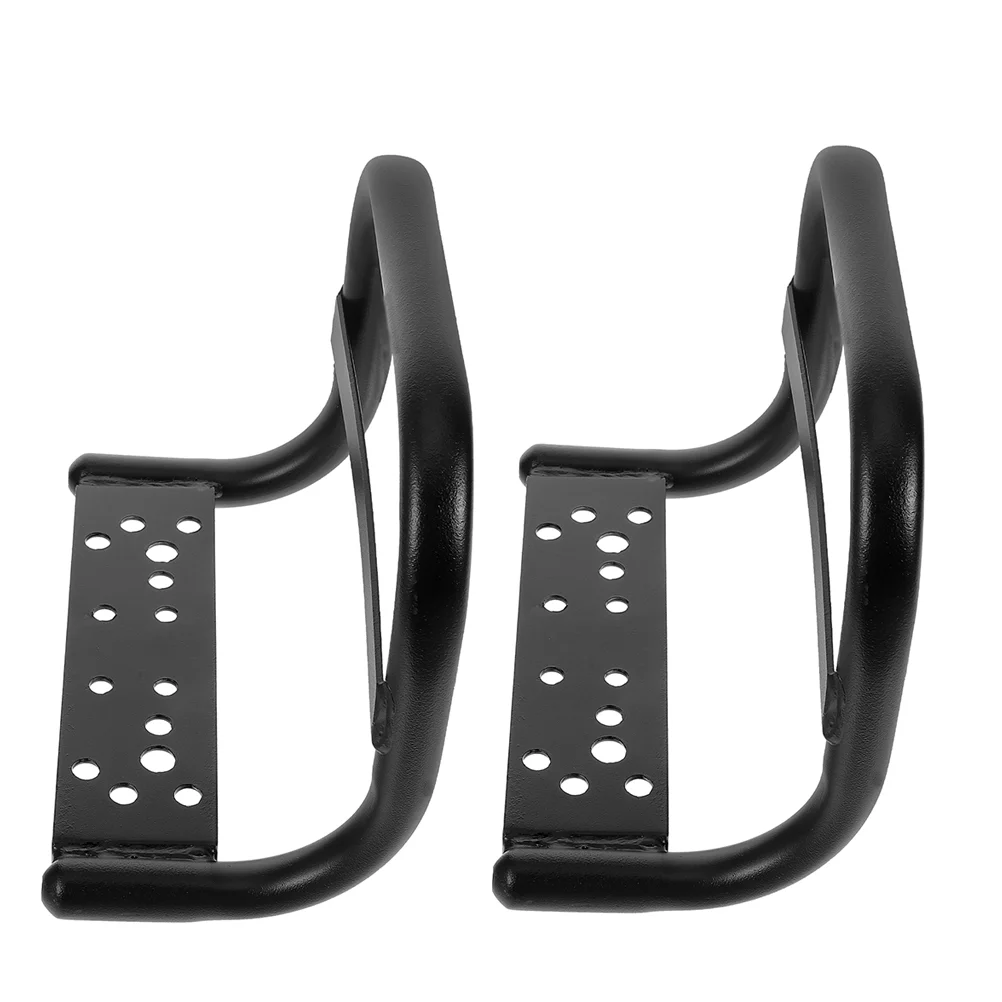 

2 Pcs Electric Car Rear Seat Armrest Bikes Seats Handle Handlebar Accessories Bicycle Handrail Metal for Mountain Child Outdoor