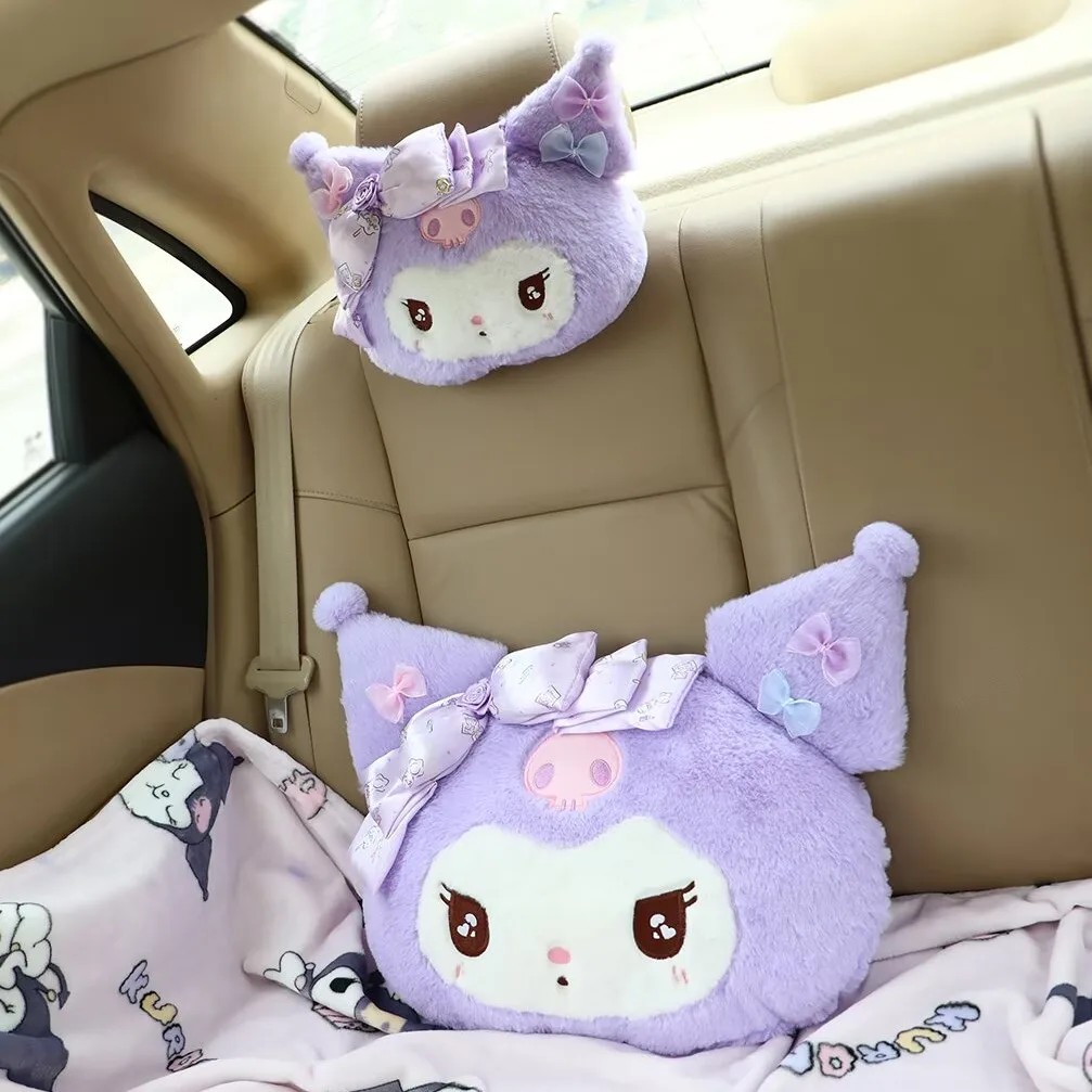 

Car Neck Pillow Memory Protective Lumbar Back Support Breathable Car Headrest Cushion Relieve Stress Car Seat Pillow