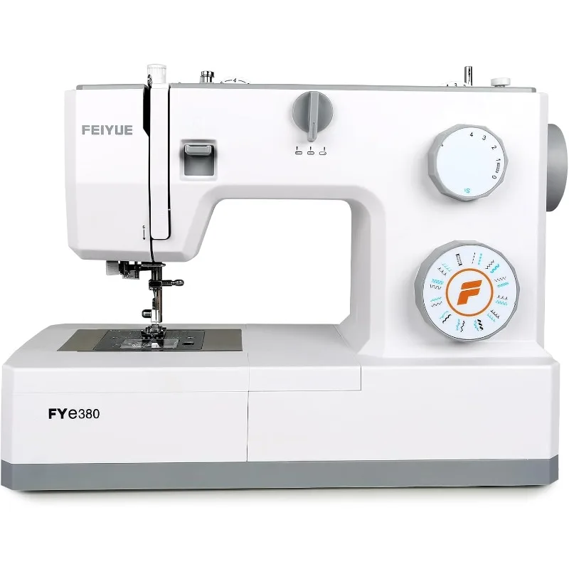 FYe380 Sewing Machine with Multiple Needle Positions, 23 Built-in Stitches, Speed Control, Energy Saving Servo Motor, Hea