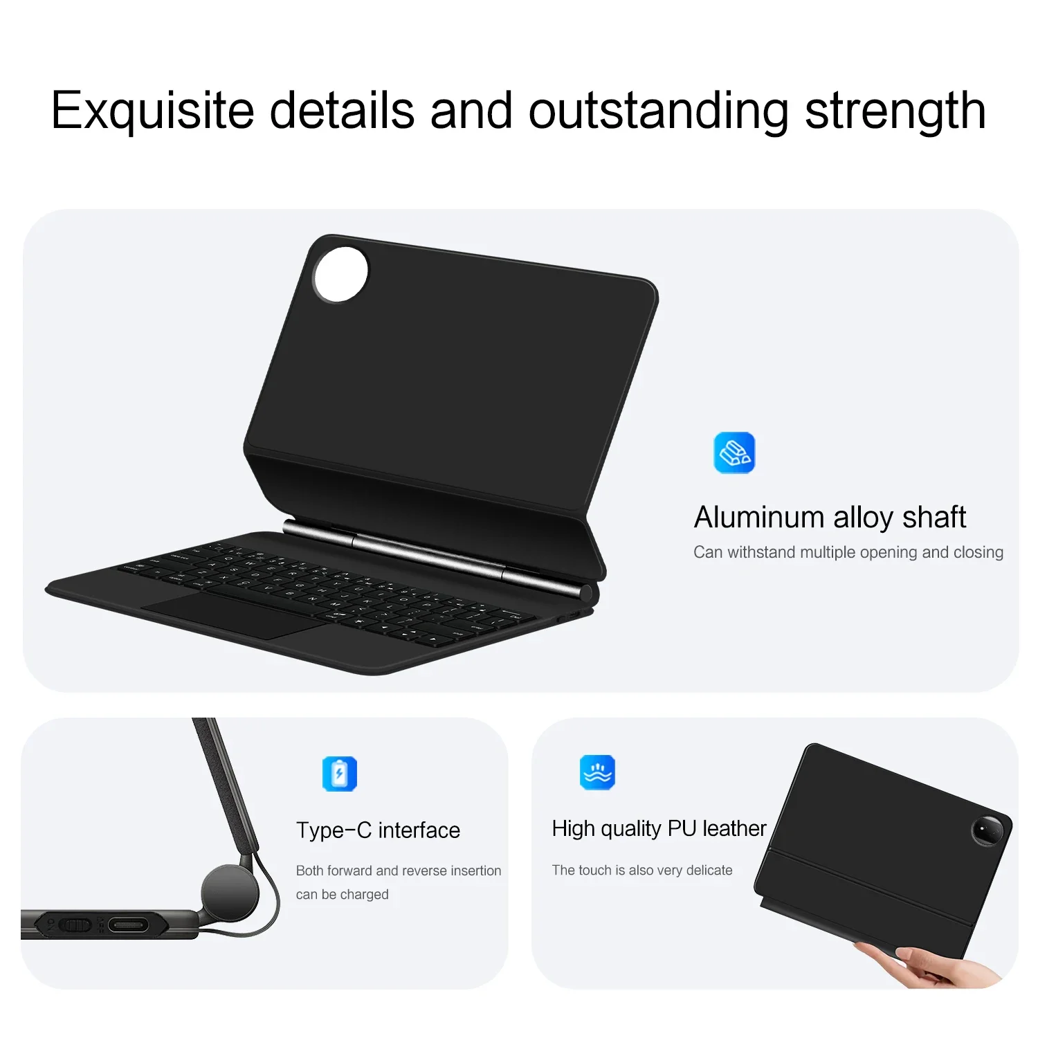 เคสคีย์บอร์ดอัจฉริยะ HUAWEI สำหรับแท็บเล็ต Huawei Honor MagicPad 2 2024 สำหรับ Honor MagicPad 2 MagicPad2 ขนาด 12.3 นิ้ว