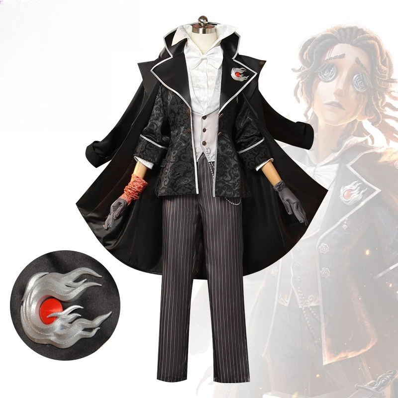 Disfraz de Cosplay de Frederick Kreiburg del juego Identity V, uniforme del compositor The Forgotten George, traje para fiesta de Halloween para hombre