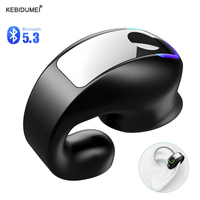 Ear Clip on Headphone Bluetooth 5.3 Earphone Wireless Earbud With Microphone Sports HiFi Stereo Headset for Xiaomi iPhone