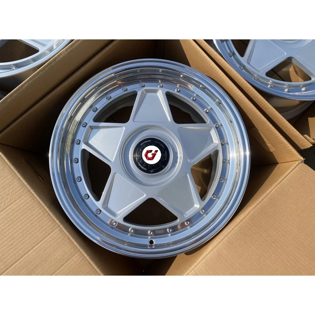 Factory Hotsale 2 Piece Star Shape Aluminum Alloy Forged Wheels 16 17 18 19 20 21 22 23 24 Inch 5x112 5x114.3 5x120 Rims