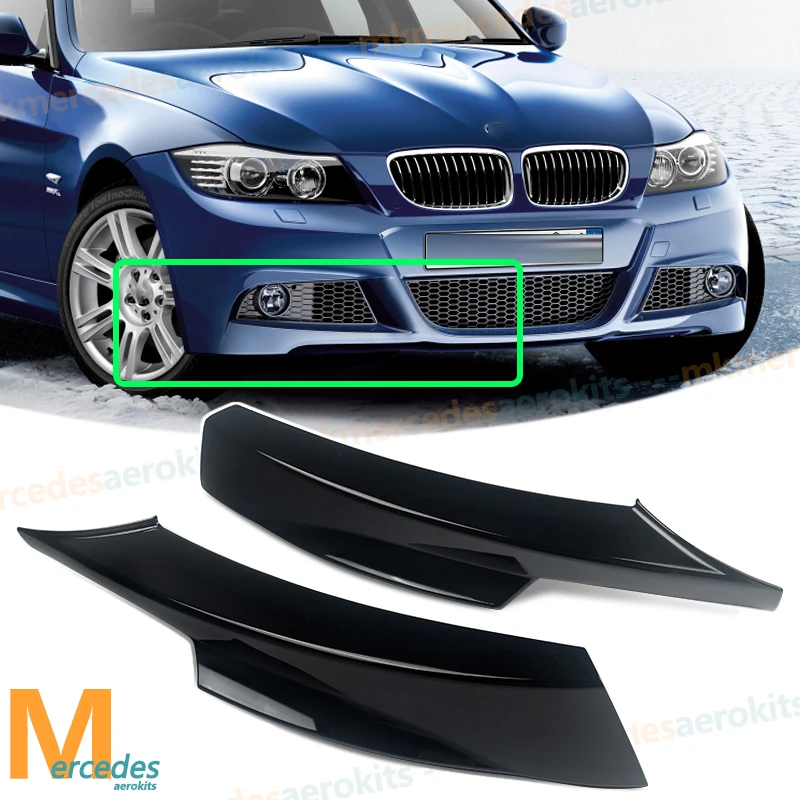Für BMW 3er E90 E91 LCI 2009-2011 318i 320d 325i 328i 330d 335i Frontstoßstange Seitenspoiler Eckabdeckung Unterer Splitter