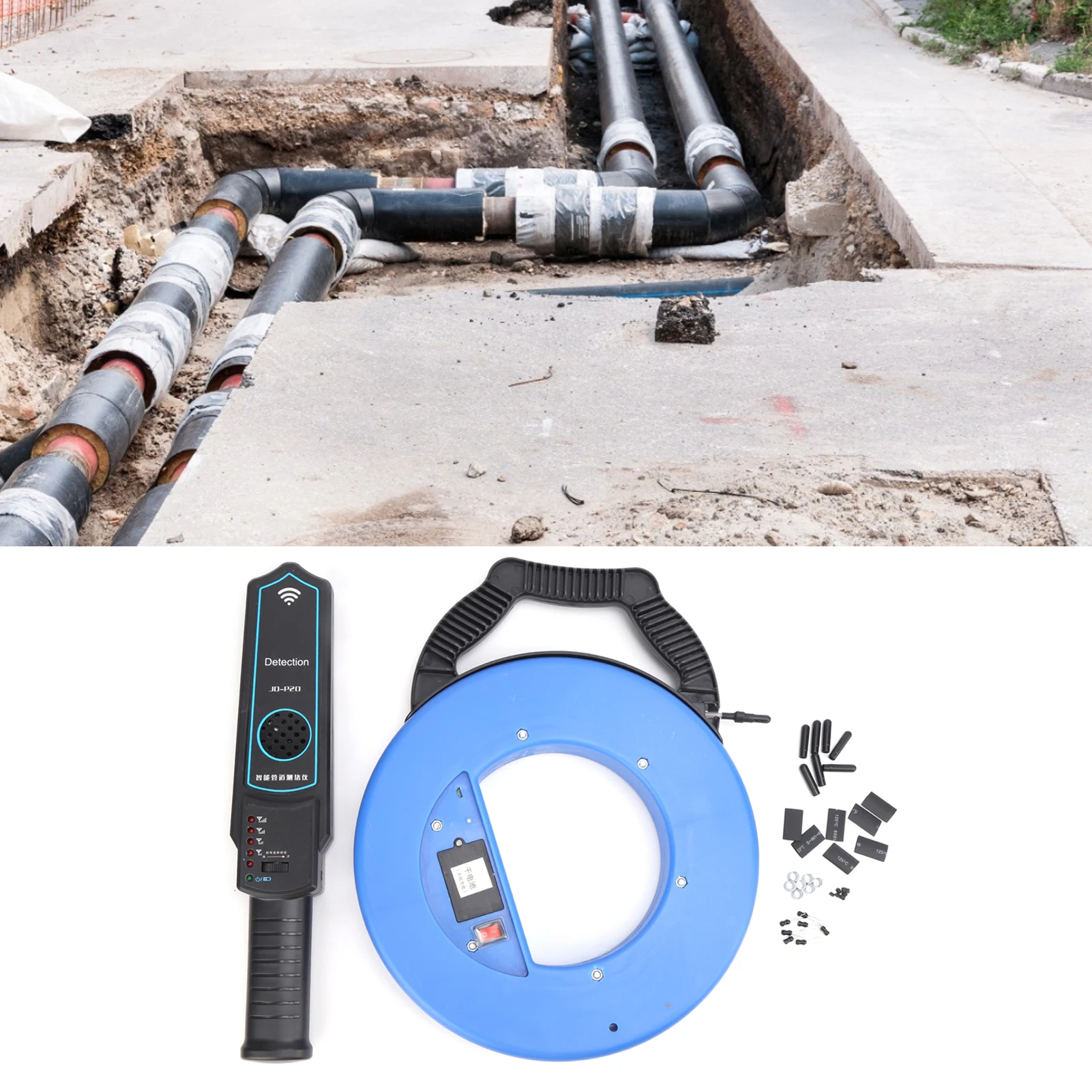Linie Blockade Detektor Hause Rohr Pipeline Tragbare Verstopfung Tester Erkennen Werkzeug Rohr Verstopfung Erkennen Werkzeug