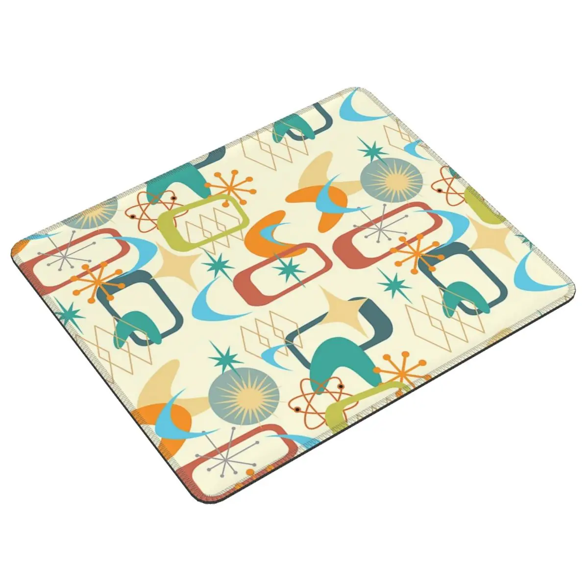 The Atomic Age -Mid Century Modern -MCM -Vintage Shape Pattern Mouse Pad Computer Keyboard Mouse Mat Gaming Laptop Desk Mat Mats