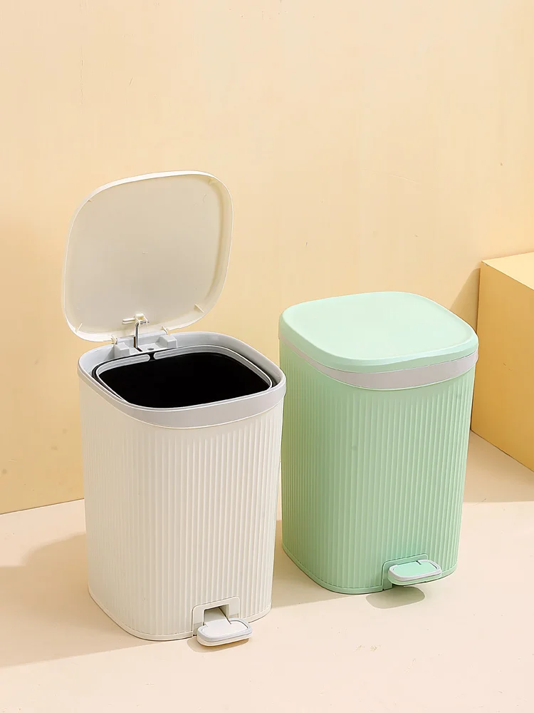 

Large Capaci Foot Pedal Tra Can Household Luxury High Value Living Room Toilet Paper Basket with Lid Home Cleaning Tool