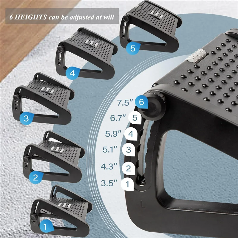 A74E-Ergonomic Footrest For Un - Footrest Under Desk 评论和价格