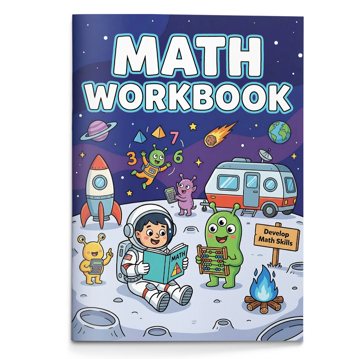 Children Math Arithmetic Practice Workbook, Fun Math Drills & Number Exercises, Boost Calculation Skills for Elementary Students