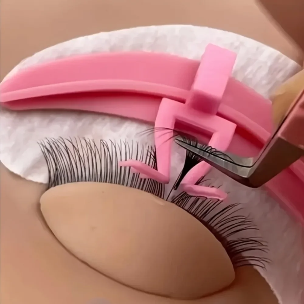 Separatore per ciglia Estensione per ciglia Accessori per sollevamento ciglia Cuscinetti in silicone riutilizzabili Strumenti per trucco professionale per ciglia per principianti
