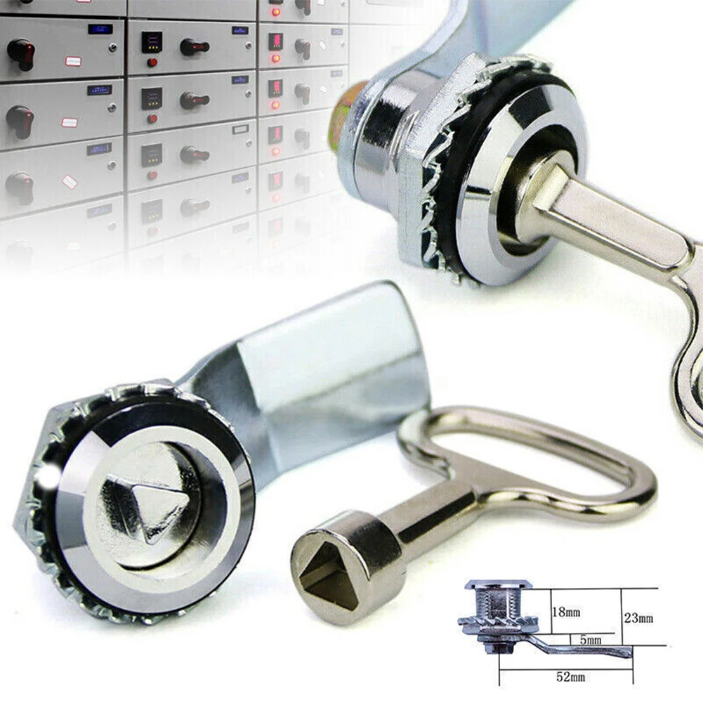 1set Gas Meter Cam Lock And Key For Doors Cabinet Boxes Electrical Panels Featuring Iron Housing Construction Hardware Tool