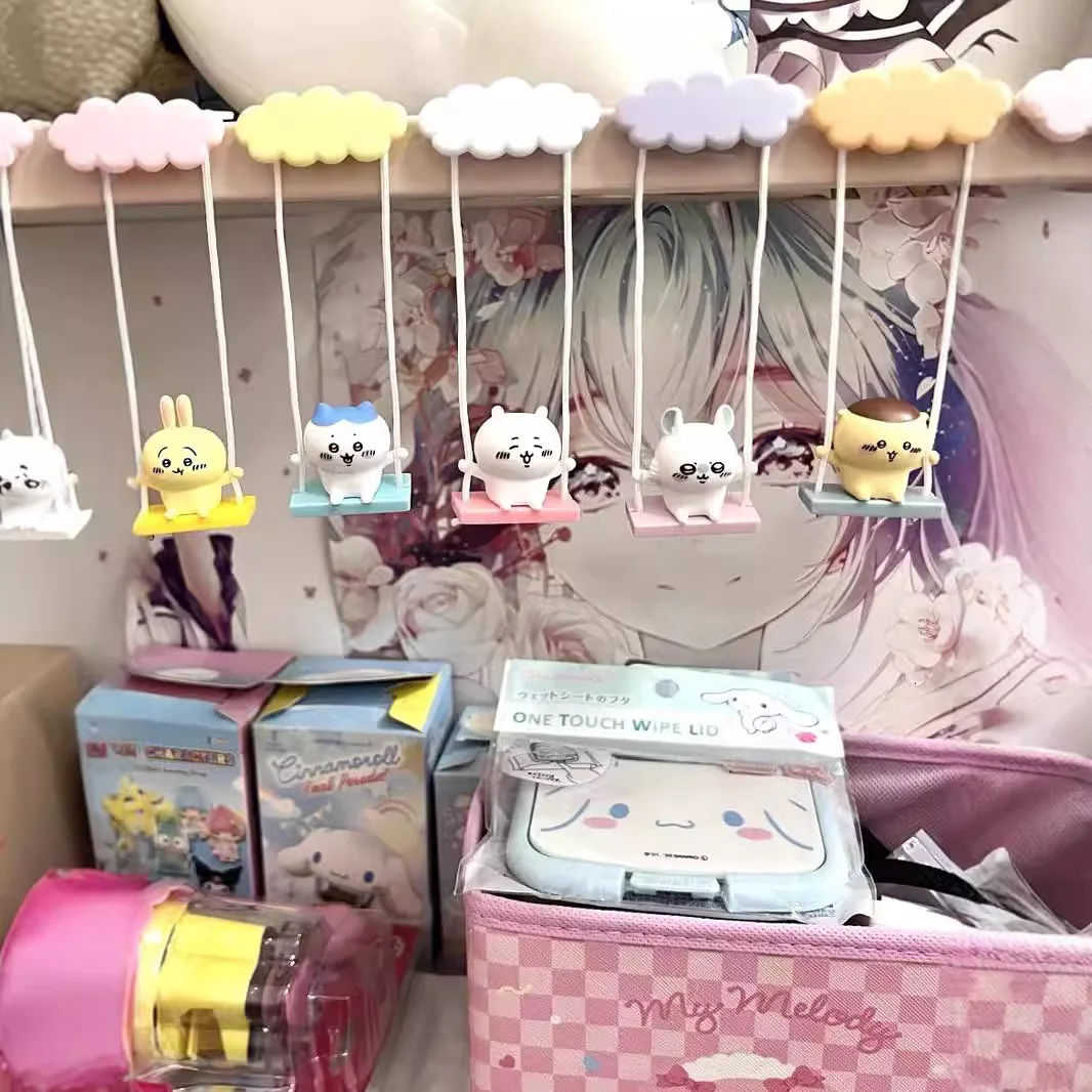 

Оригинальная японская модель Chiikawa глухая коробка качающаяся серия вторая волна настольное украшение кавайный медведь таинственная коробка аниме фигурка подарок игрушка