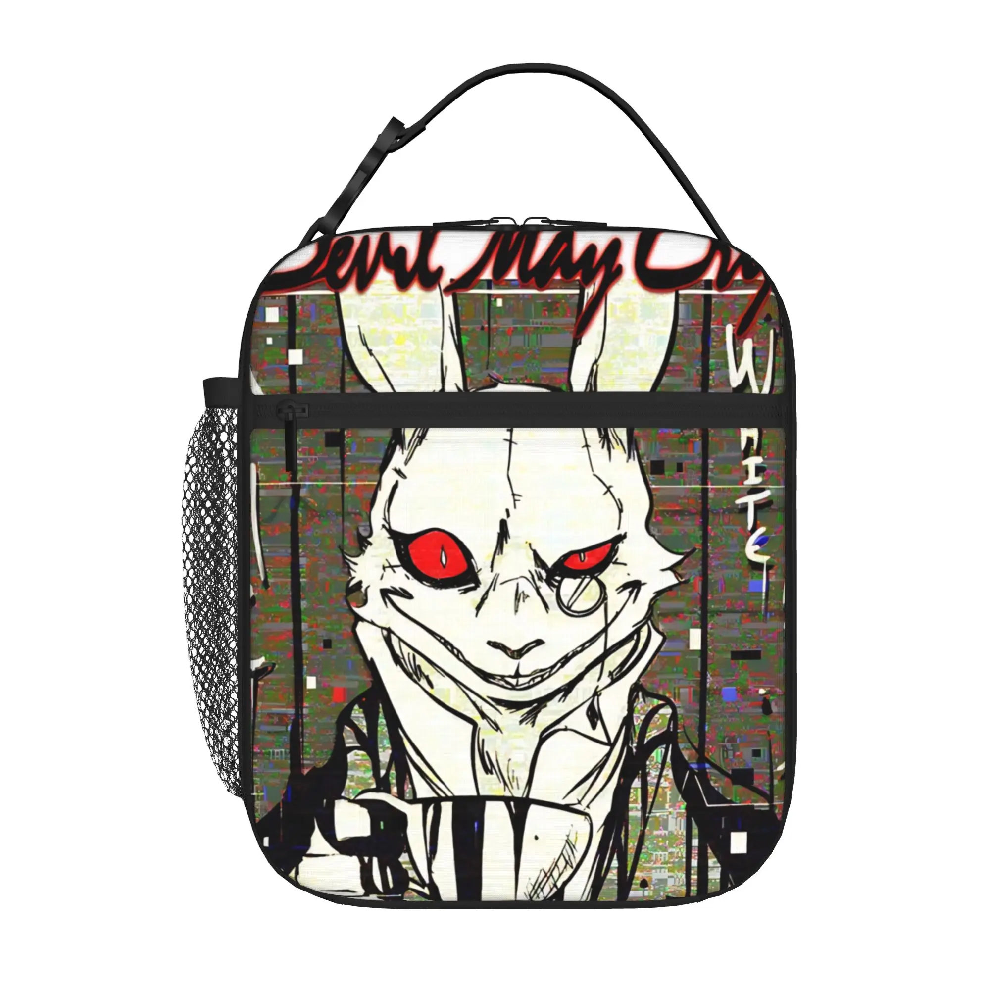 1 Piece For Students Food Container gothic Portable Pocket D-Devil May Cry Zipper Closure Aluminum Foil Food Pouch For Travel