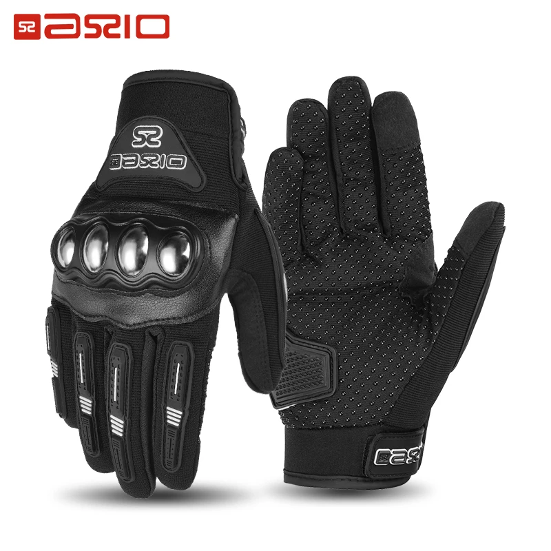 

New Summer Breathable Motorcycle Gloves Women Men's Off-road Full Finger Protective Shell Anti-drop Touch Screen Riding Gloves