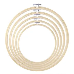 30cm DIY Embroidery Hoop Tool Art Craft Cross Stitch Chinese Traditional Circle Round Bamboo Frame Wooden Sewing Tools Home Deco