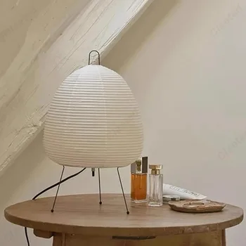 الإبداعية والحد الأدنى LED الأرز ورقة الجدول مصباح غرفة نوم المنزل غرفة المعيشة السرير جو إضاءة ديكورية