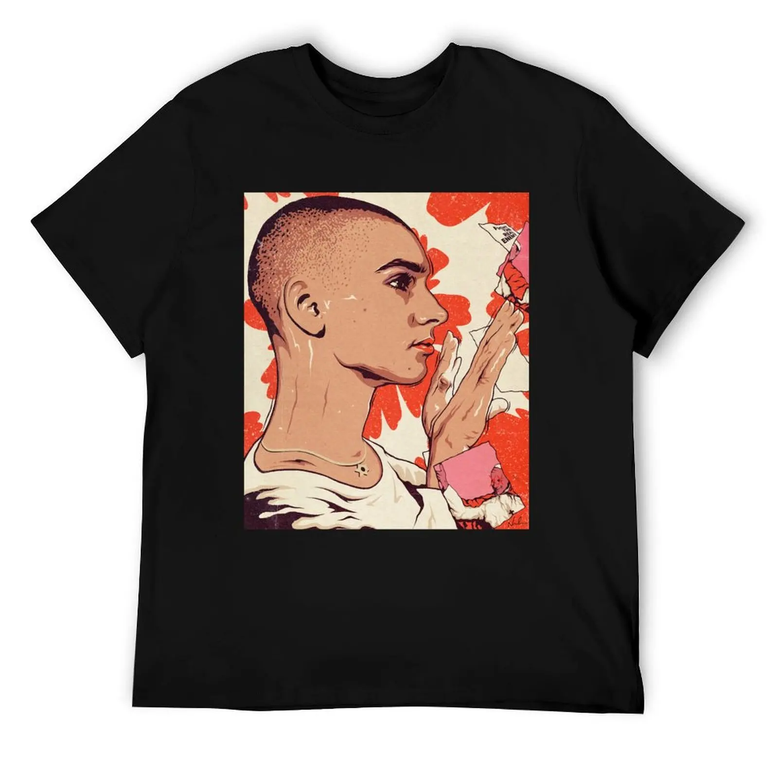 

Fight The Real Enemy T-Shirt anime t shirts oversize men t shirt cotton 100% cotton tshirt 100% T-Shirt