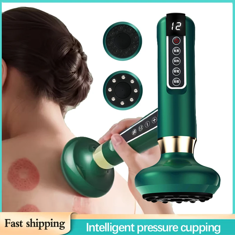 

Electric Scraping Machine Health Massage Vacuum Suction Cup Scraping Anti Fat Slimming Infrared Thermal Therapy Home