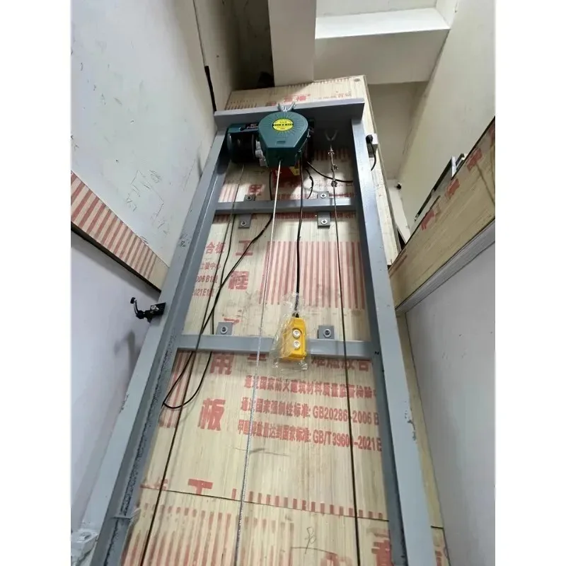 Rise 2M-7M Electric Goods Lift 500KG Capacity Home Warehouse Factory Freight Elevator Platform Automatic Control System