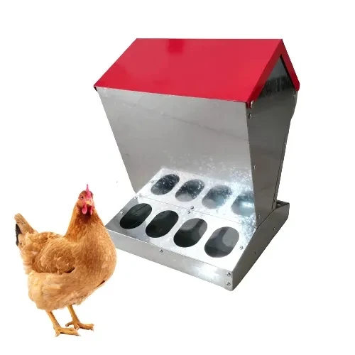 chicken-coops-mangiatoie-per-pollame-zincate-mangiatoia-automatica-per-polli-senza-rifiuti-con-coperchio-per-polli-all'aperto-ph-267