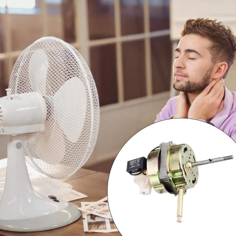 Motor ventilador silencioso para ventiladores chão oferece forte fluxo ar ajustável 3 velocidades 918D