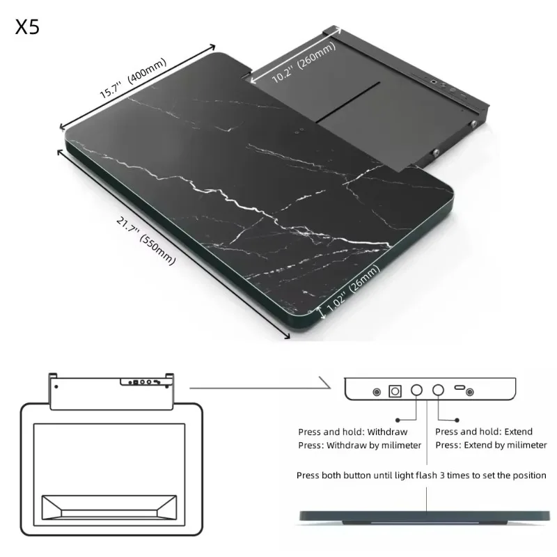 Smart Electric Projector Stand Stand Smart TV Mobile Telescopic Table Projector Shelf