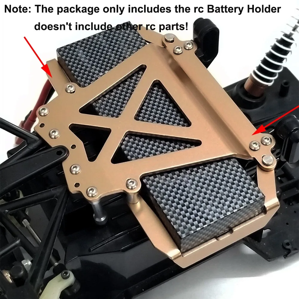 

Aluminum Alloy Battery Holder Fit for Tamiya CW-01 Lunch Box/Midnight Pumpkin
