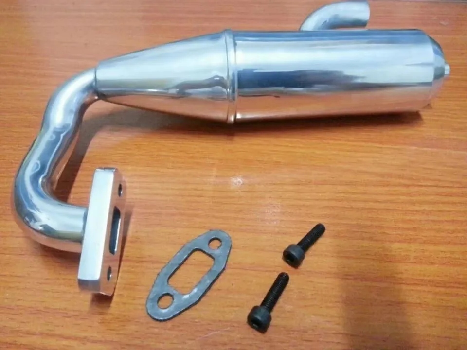 Aluminum Side Exhaust Tuned Pipe for 1/5 HSP HPI Baja SS 1/5 FG Monster Truck