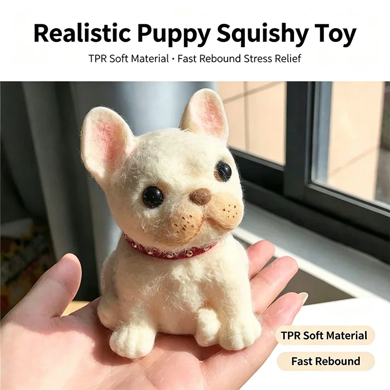 TPR Fast Rebound Realistic Puppy Squishy Fidget Toy 7 Kinds Dog Shapes Squeeze Toy Adult Anxiety Relief Portable Palm Stress Toy