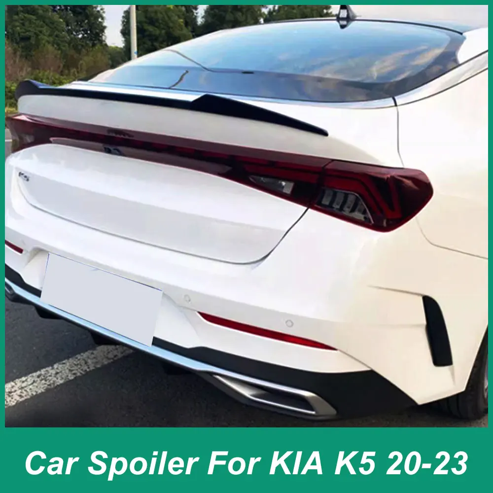 Suitable for Kia K5 Optima DL3 2020 21 22 23 Rear Iuggage Compartment Iid Spoiler Fender Tail Pressing ABS Plastic Automotive Pa