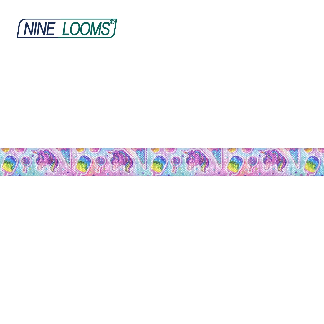 NINE LOOMS Print Fold Over Elastic FOE 5/8\