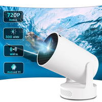 Upgrade HY300Ultra Projector Android11 H713 Ultra Shortthrow Wifi6 BT5.4 HD 720P Home Cinema Outdoor Travel Portable Projector