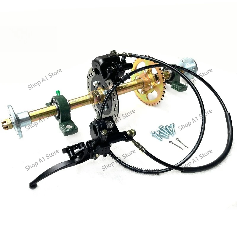 Modified four-wheeled three-wheeled beach car kart accessories rear axle rear axle brake system