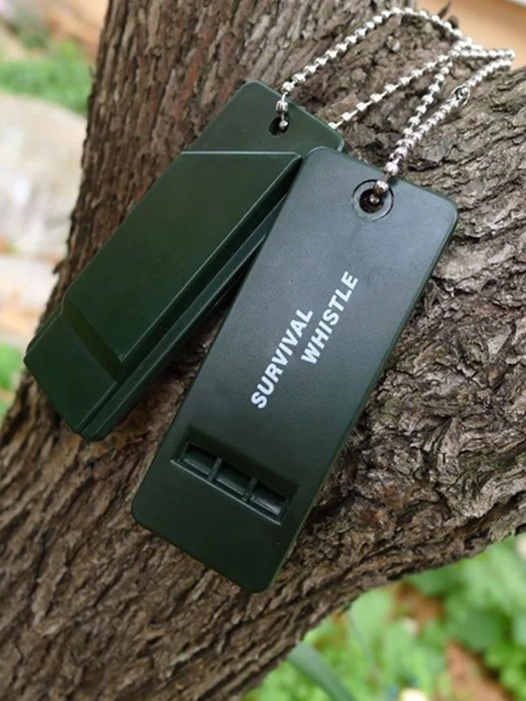 3-Frequentie Fluitje Hoge Decibel Outdoor Survival Fluitje Rescue Signaling Ehbo Tool voor Wandelen Kamperen Bergbeklimmen