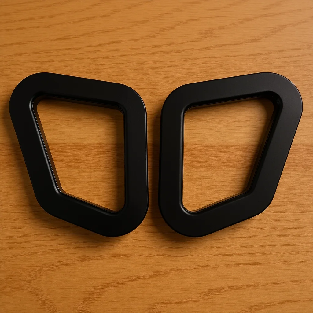 

2Sets Chair Back Accessories Black Strong Plastic Mountings for Gaming Office Revolving Chair Simple Installation Long-Lasting