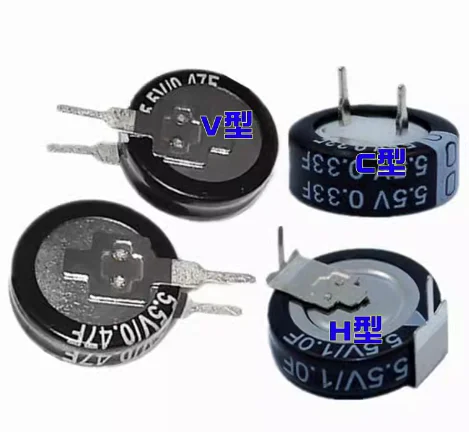 

5PCS NEW Button Farad Super Capacitor 5.5V 0.1F 0.22F 0.33F 0.47F 0.68F 1.0F 1.5F 4.0F V-type C-type H-type