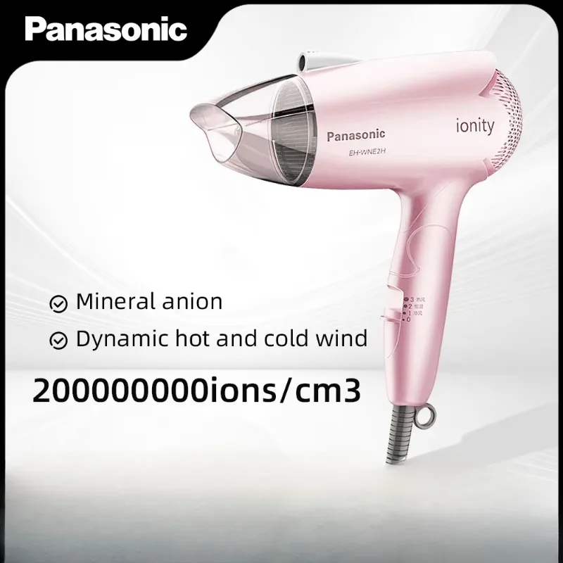 Panasonic Haartrockner, 1600 W, Negativ-Ionen-Haarpflege, 3 Modi, heiß, kalt, Dual-Lufteinstellung, Heim-Salon-Haartrockner