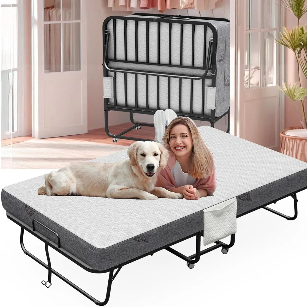 Twin XL 75X46 Folding Bed with 5