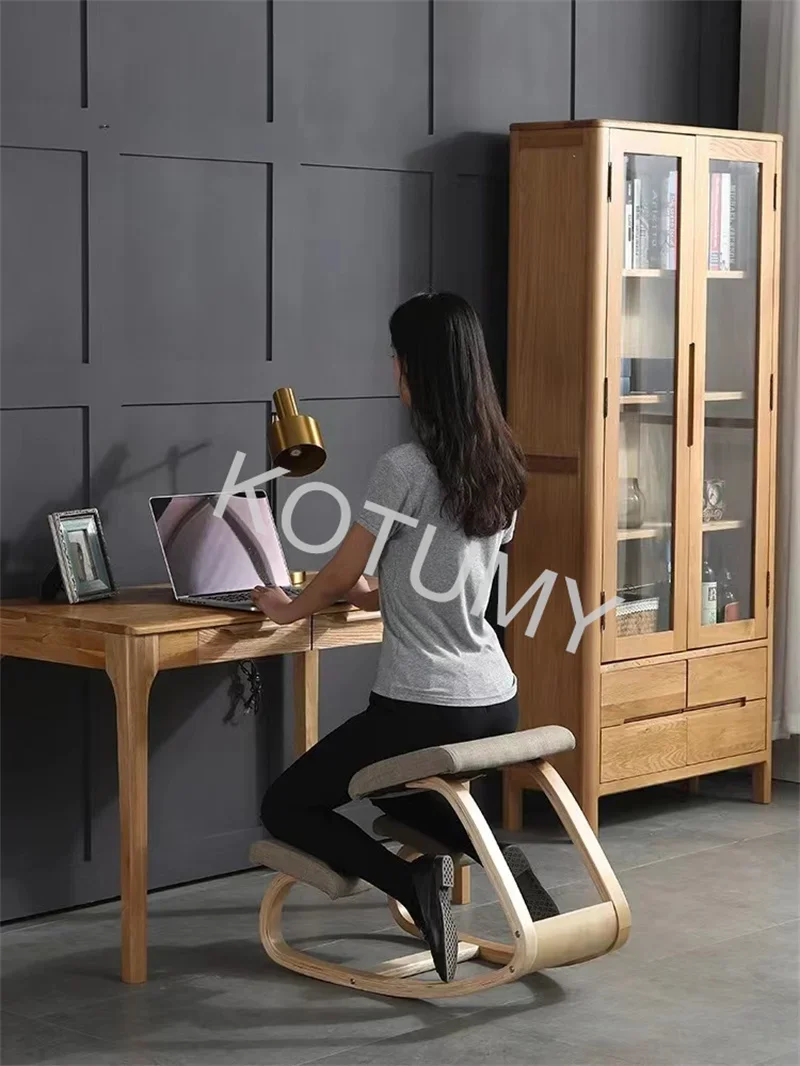 

Original Kneeling Chair Stool Ergonomic Correct Posture Computer Chair Anti-Myopia Chair Wooden Home Office Furniture